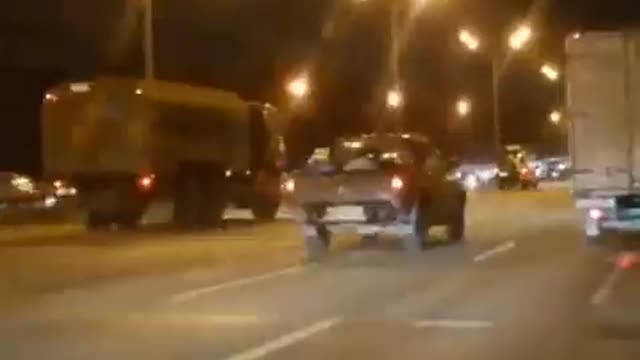 Unconfirmed videos have begun to circulating social media this evening of Russian Topol-M ICBM’s