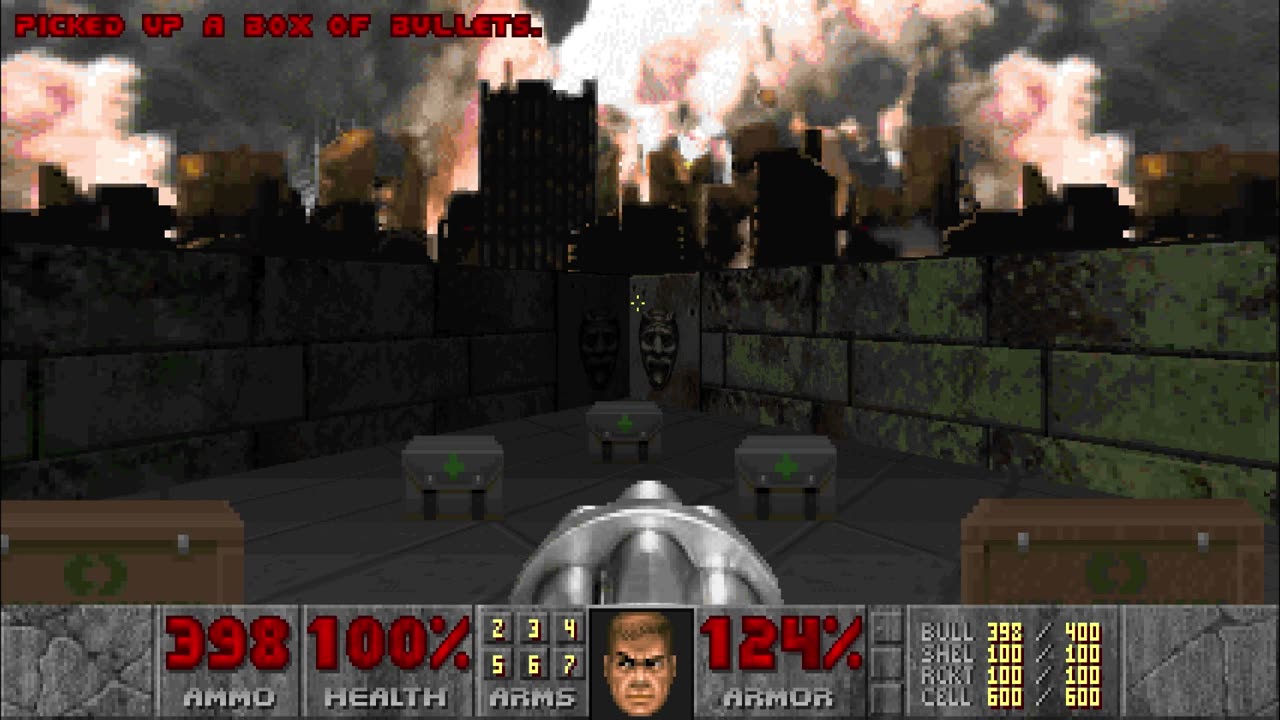 Doom II (1994) - Hell on Earth - The Courtyard (level 18)