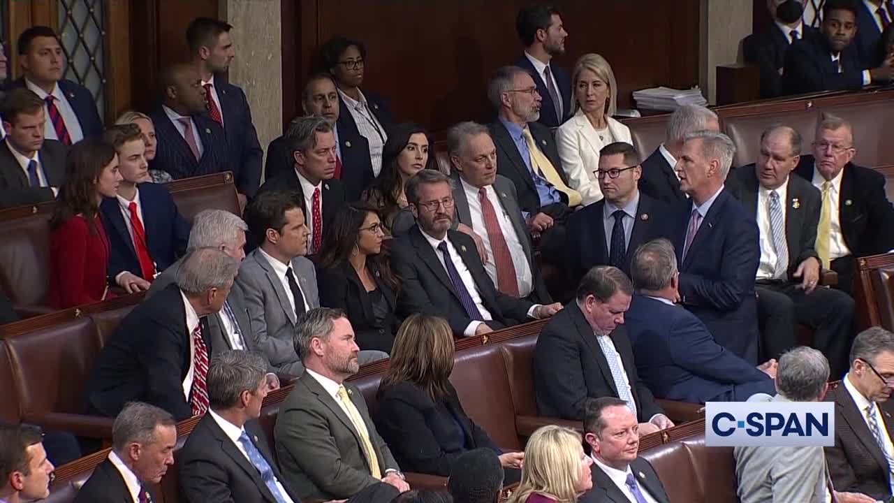 Congressman Mike Rogers Lunges at Matt Gaetz In Heated Exchange During Speakership vote