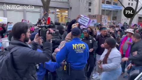 An altercation breaks out at a Drag Queen Story Hour in Queens.