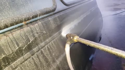 Using A Karcher To Dustless Sandblast wet