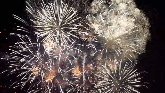 Happy New Year fireworks