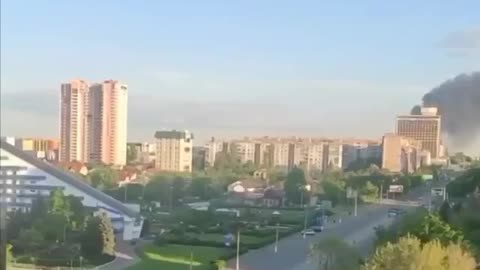 Lugansk (Occupied territory). The Ruzzian base was destroyed.