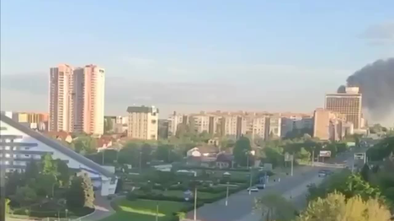 Lugansk (Occupied territory). The Ruzzian base was destroyed.