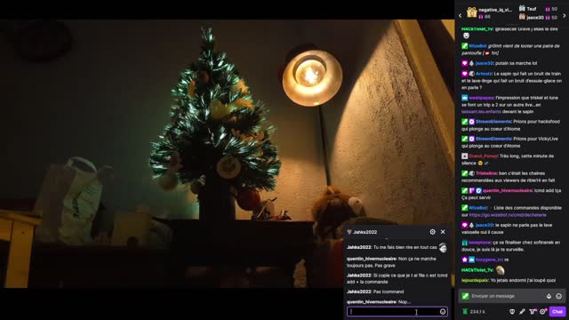 2022-12-14 (5bis) - asmr bouffe + asmr sapin - Twitch Decheterie (version avec chat)