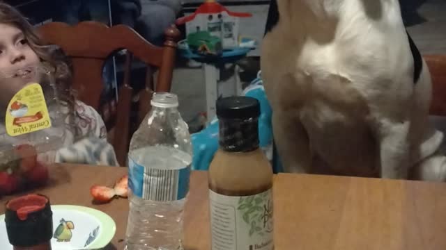 Pam invited herself to dinner.