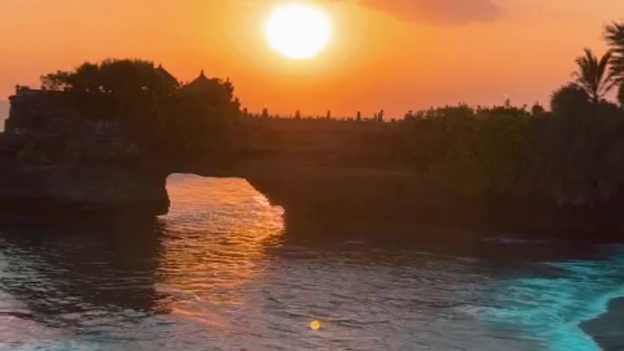 Beautiful sunset in bali