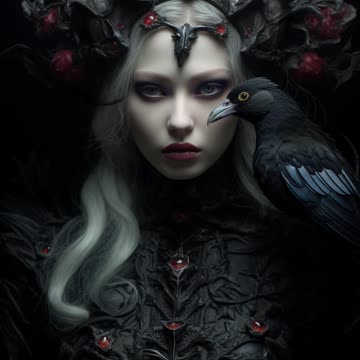 Gothic Girl | Gothic Woman | Raven Queen | Gothic Art | Digital Art | AI Art #gothic