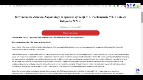 Rusza program naprawczy w E-Parlamencie Wolnych Ludzi - Zbieramy podpisy pod wnioskiem referendalnym