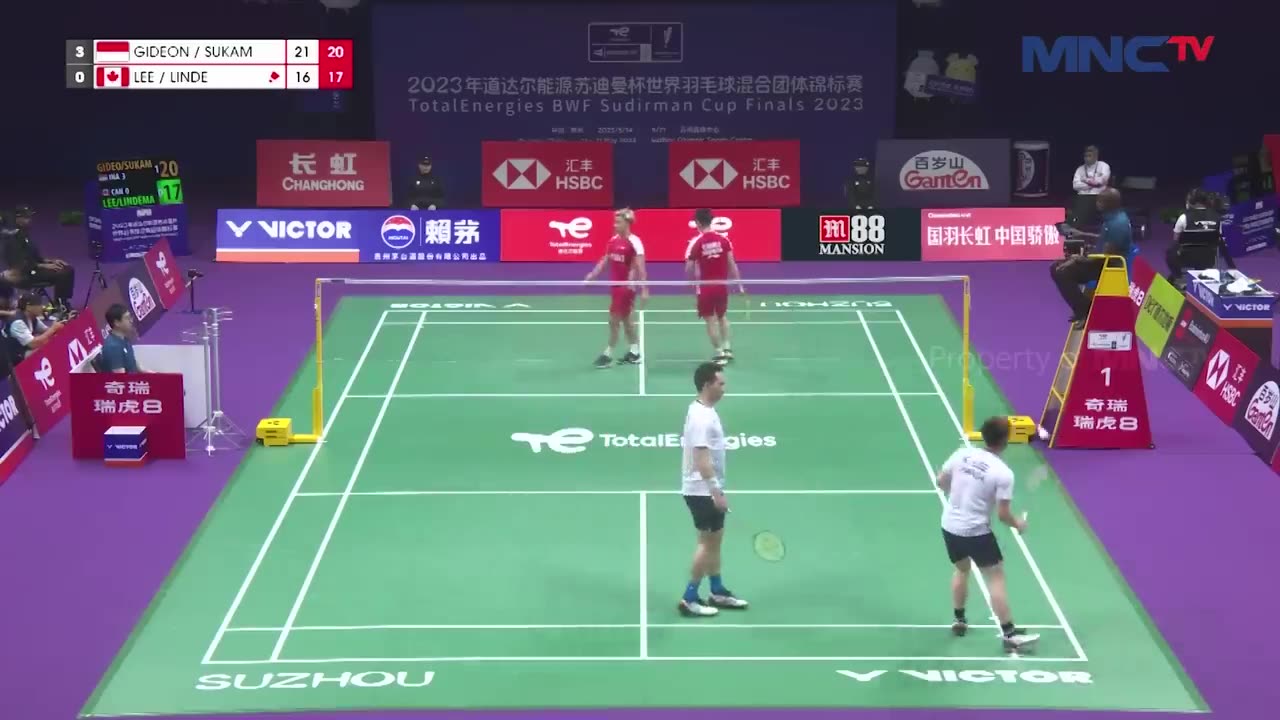 GIDEON/SUKAMULJO Vs LEE/LINDE PIALA SUDIRMAN 2023