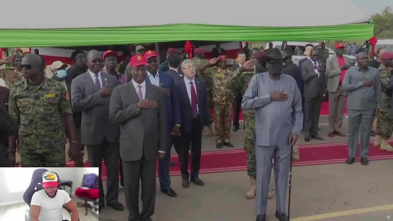 President of South Sudan Pees His Pants In Public Reaction Video