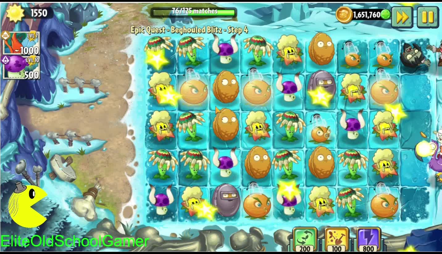 Plants vs Zombies 2 - Epic Quest - Core Plant Showcase - Goo Peashooter/Puffball- October 2022