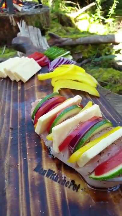Cooking meat in nature bbq // Simply Delicious and Easy Chicken Breast primitivecooking
