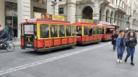 Fun public transportation in Bologna Italy