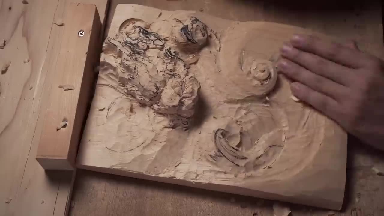 Wood Carving Dragon| To use technic of Japanese traditional wood carving| Woodworking