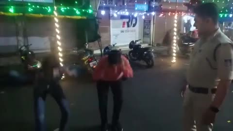 Indian police having fun with the badass boy