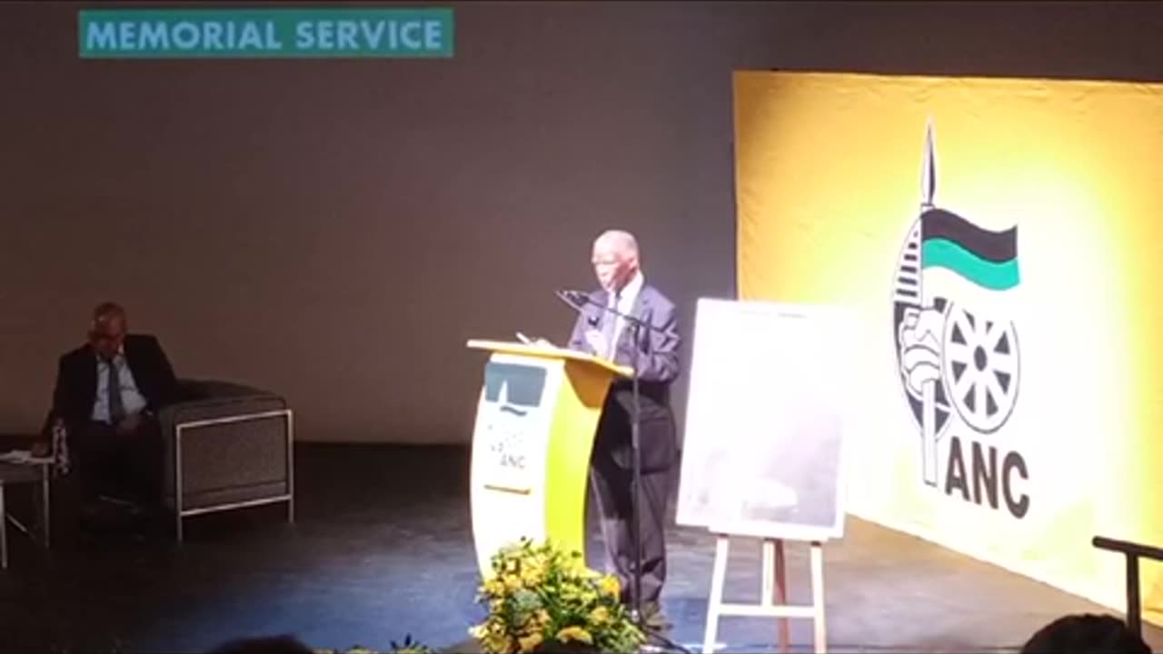 Former President Thabo Mbeki speaks at memorial service of former Foreign Minister Aziz Pahad