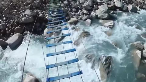 Crossing the dangerous Rainbow bridge with my Insta 360 One R Twin Edition