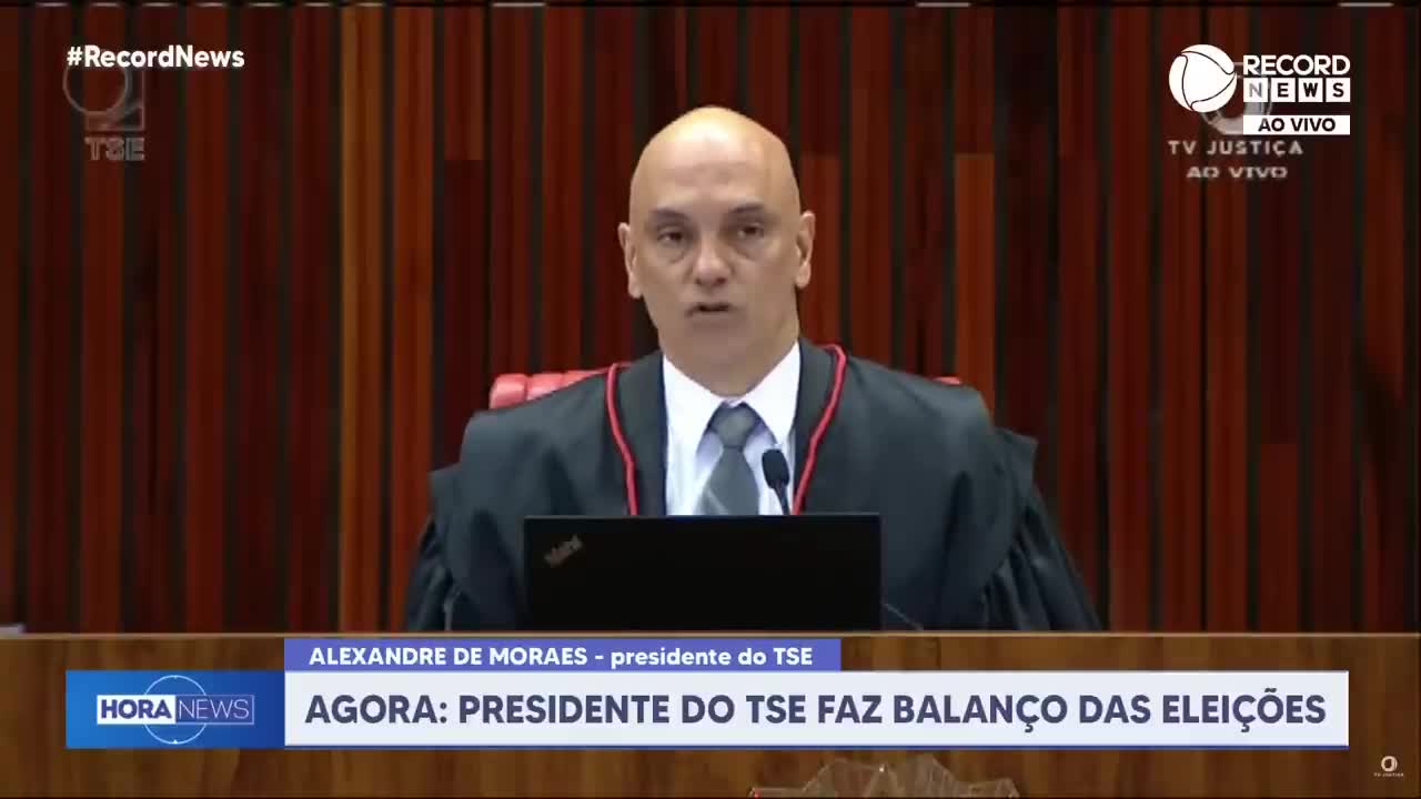 Alexandre de Moraes fala sobre manifestações após o resultado das eleições