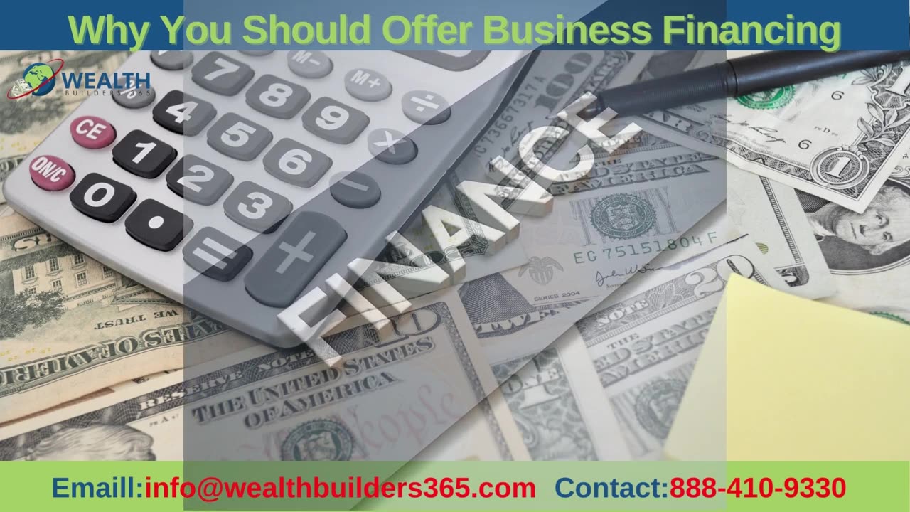 Why You Should offer Business Financing