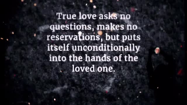 True Love Asks No Questions