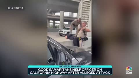 Watch: Good Samaritans Help Officer On California Highway After Alleged Attack