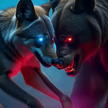 AI Magic: Blue-Eyed Jackal and Red-Eyed Bear Form Unlikely Friendship