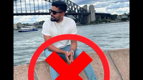 Cricketer Babar azam ❌