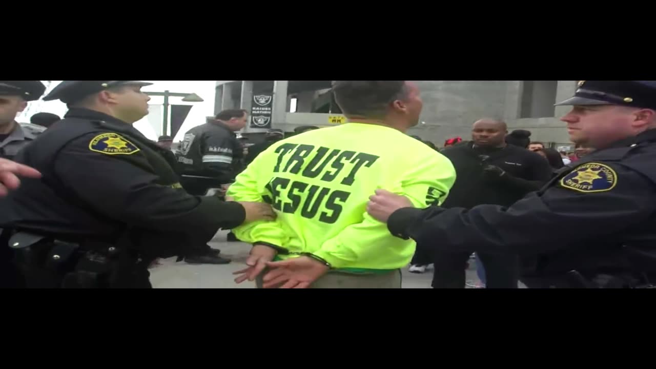 Arrested for preaching the gospel.