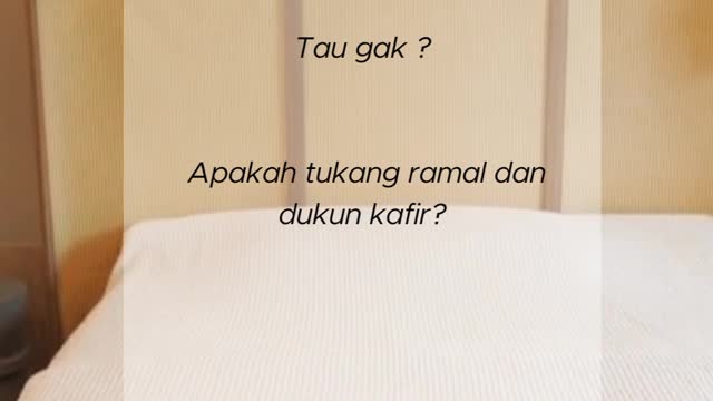 Apakah tukang ramal dan dukun kafir?