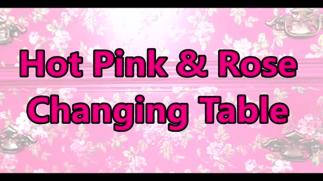 Pink Farmhouse Changing Table Makeover