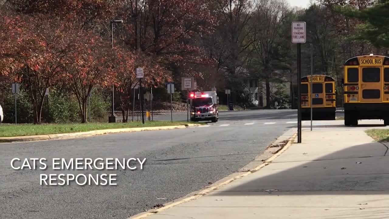 Cut off Fairfax County Fire and Rescue I E425, Ambo 425, Medic 404