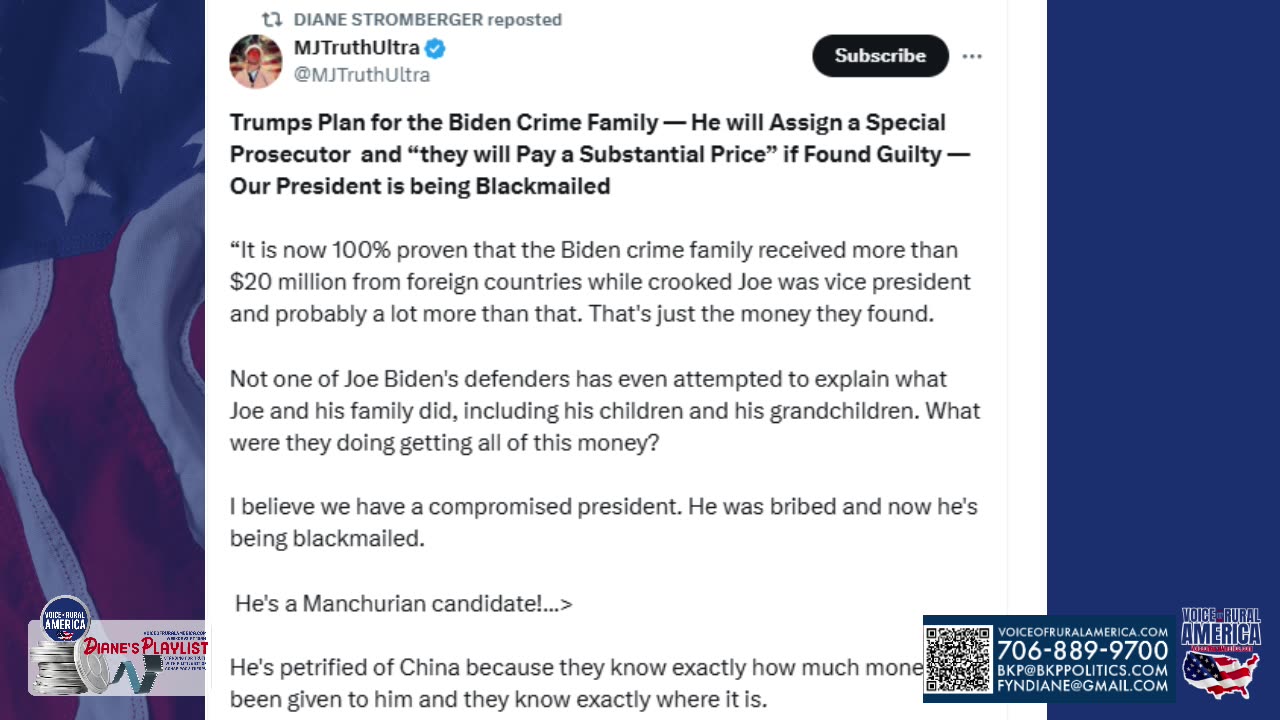 Diane’s Playlist - From Deep State to Bank Jobs for Personal Gain