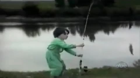 crazy boy fishing