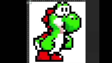 Drawing Yoshi in Excel