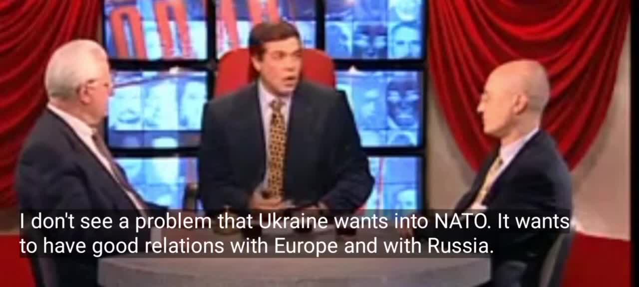 1997 TV show. Shows Russian analysts knew of the threat of Ukraine joining NATO,