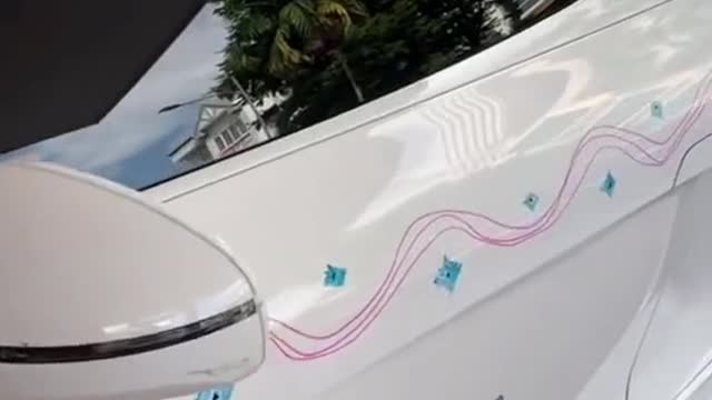 S'pore man's kids write 'I love Papa' & draw on his Audi