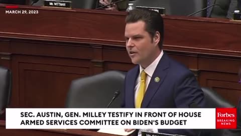 Matt Gaetz Shreds The Defense Sec For Drag Queen Story Hour On US Military Bases