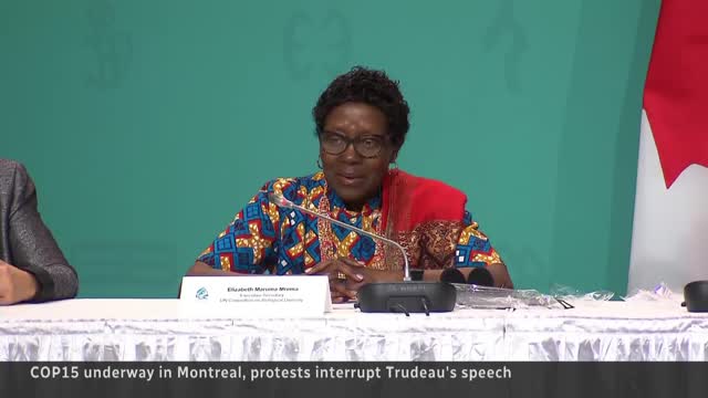 Protests interrupt Trudeaus speech on 1st day of COP15