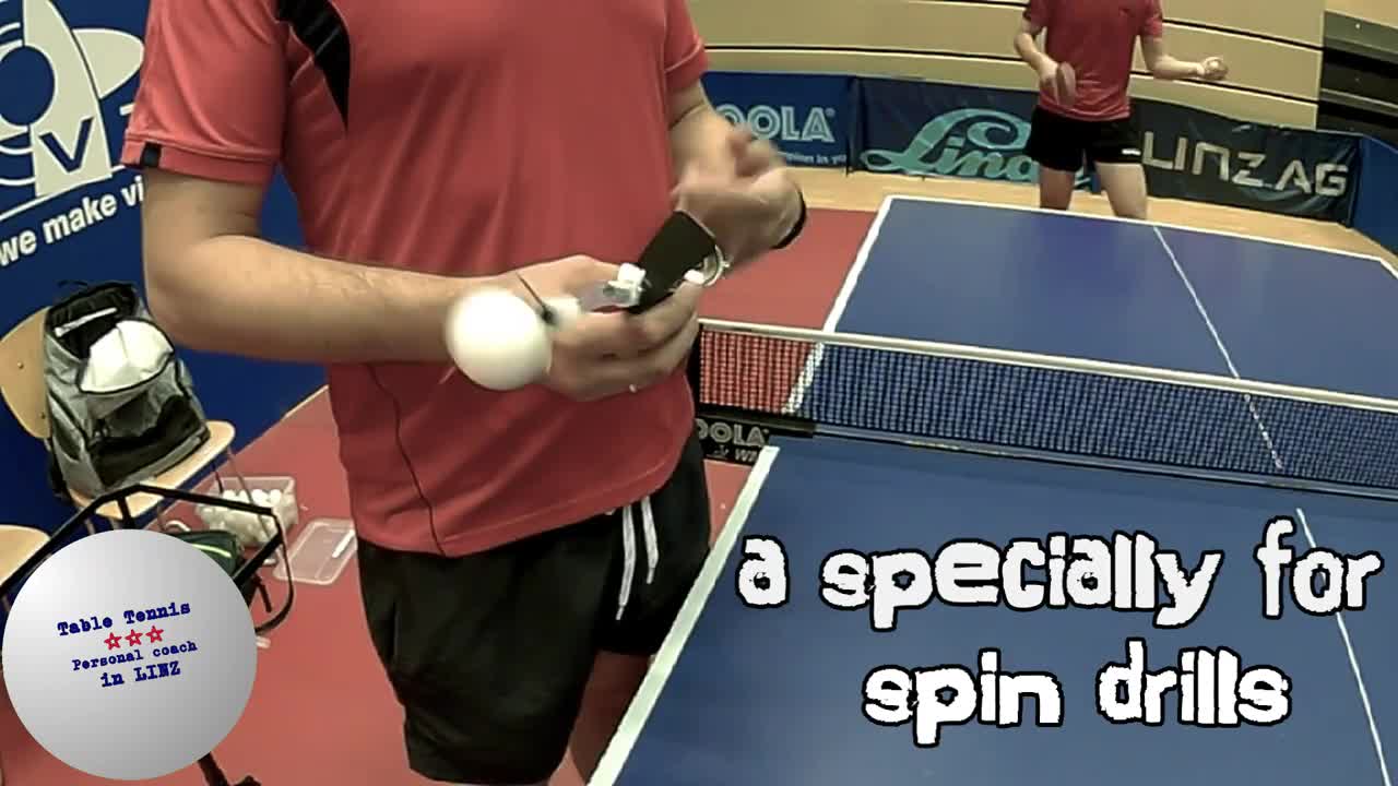 Professional ball training tool. Table tennis coaching