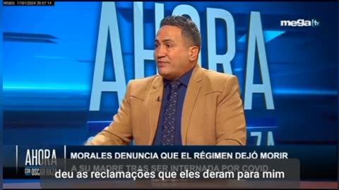 Agora com Oscar Haza 17/01/24 Morales deixou Cuba em 2023 após ameaças por criticar o regime.