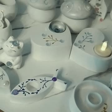 DIY gifts 🌨️🤍✨candlesticks