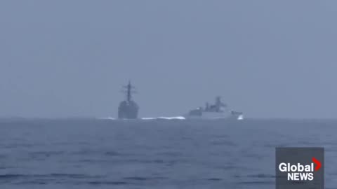 Chinese Navy Ship Almost Hits U.S Destroyer