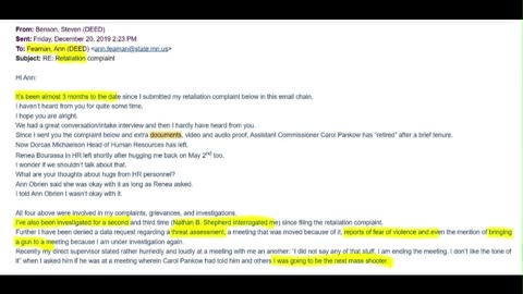 Episode 29. The Sexual Defamation of a Minnesota Whistleblowing Active Shooter. State agency lawyers, assistant attorneys general and union MAPE lawyers collude to cover up pandemic era fraud.