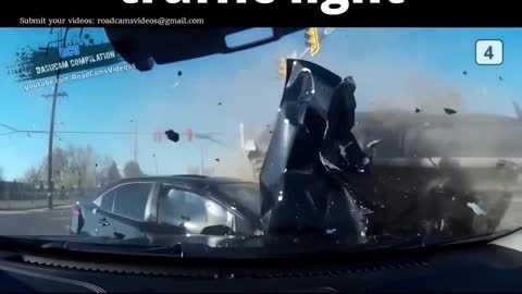 Huge accident at traffic light