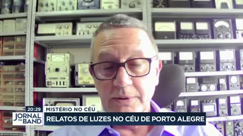 Luzes não identificadas no céu de Porto Alegre