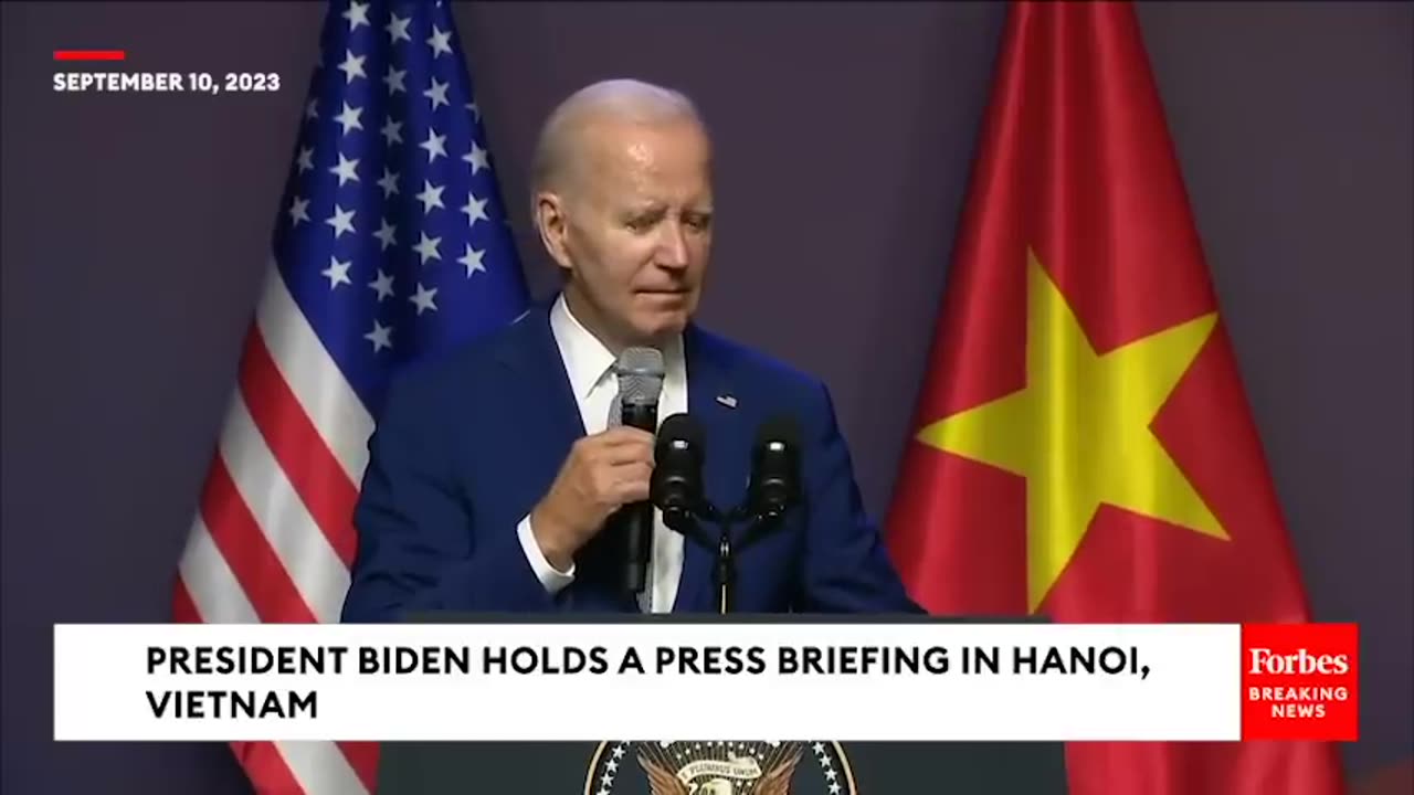 Biden Jokes He's 'Just Following My Orders Here' At Press Briefing In Hanoi, Vietnam