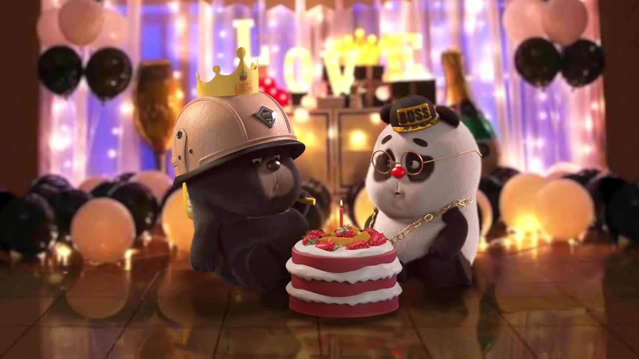 【Bamboo Panda ❤️】happy birthday to Dundun lol _ Chinese Short Animation I Funny I 熊猫班卜