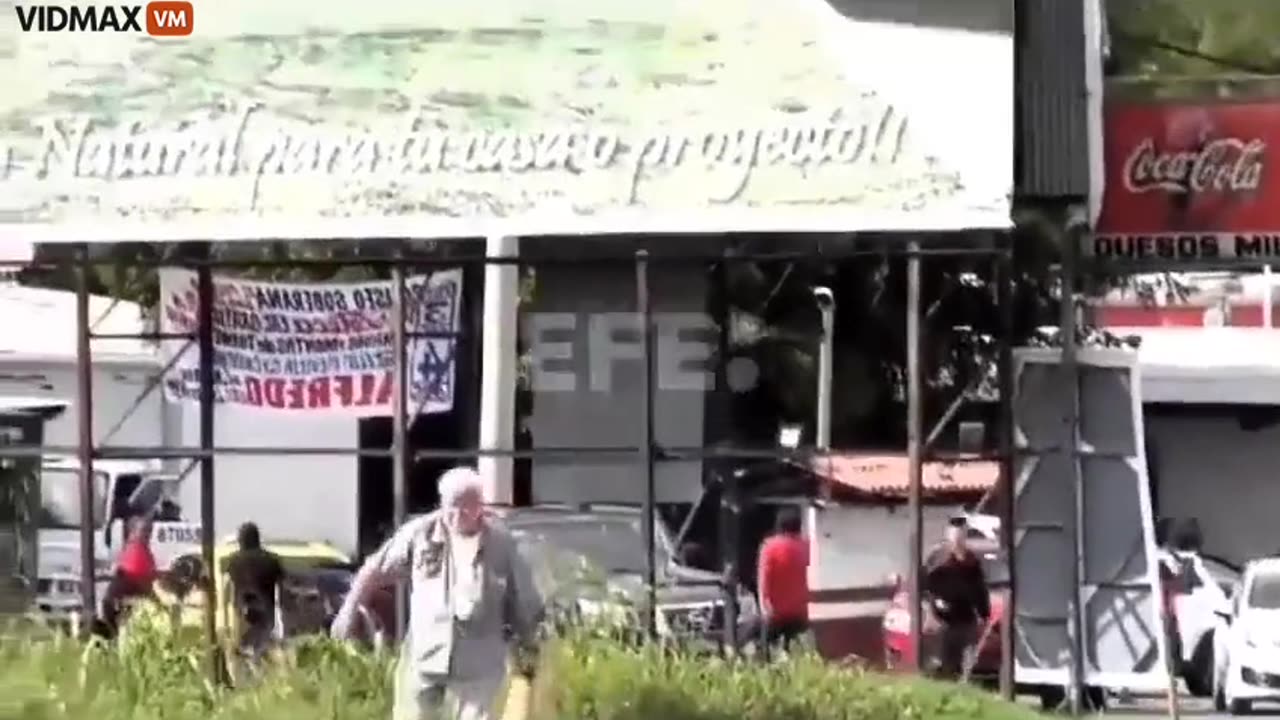 Climate Protesters Blocking The Road In Panama