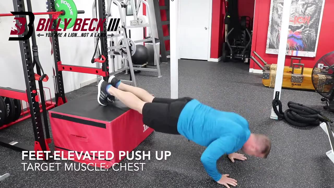 Feet-Elevated Push Up
